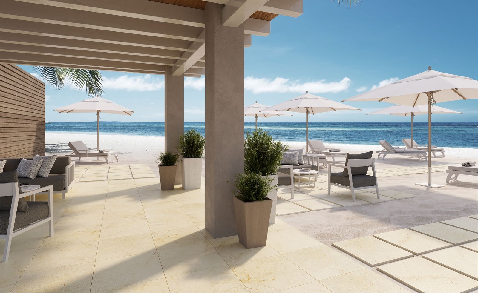 Marble Spanish Beige G12620013KF outdoor porcelain tile