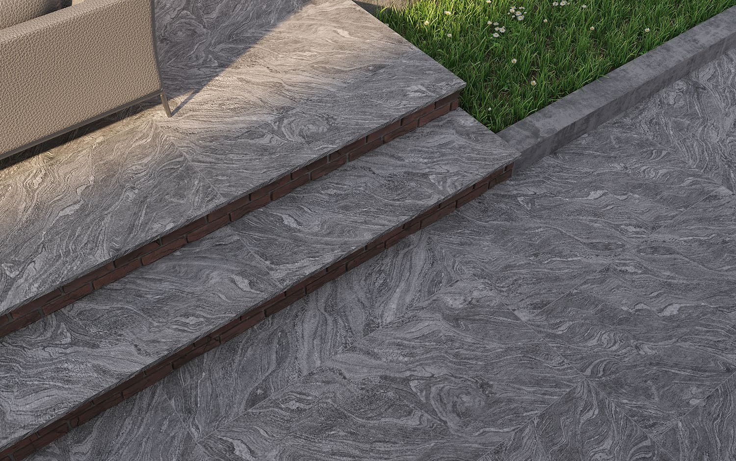 Granite Night Snow G1261807W outdoor porcelain tile